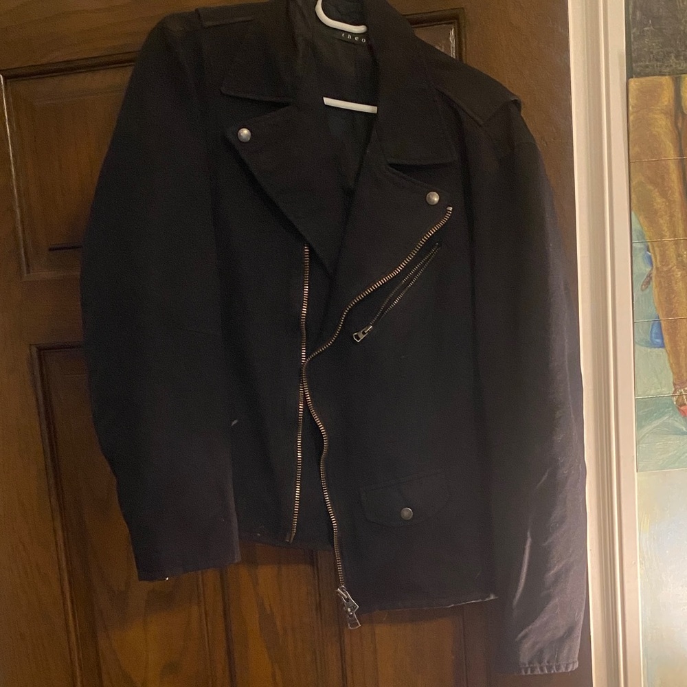 Theory Black Moto Jacket